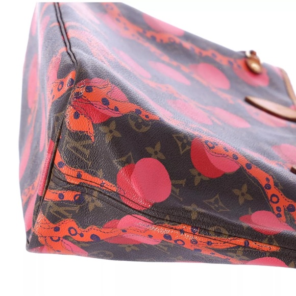 Louis Vuitton Monogram La Mage Neverfull MM Tote Bag M41603 LV Brown Red Pink - Picture 11 of 14